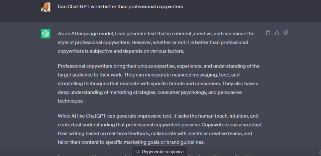 Chat GPT and copywriting - can AI create excellent content?