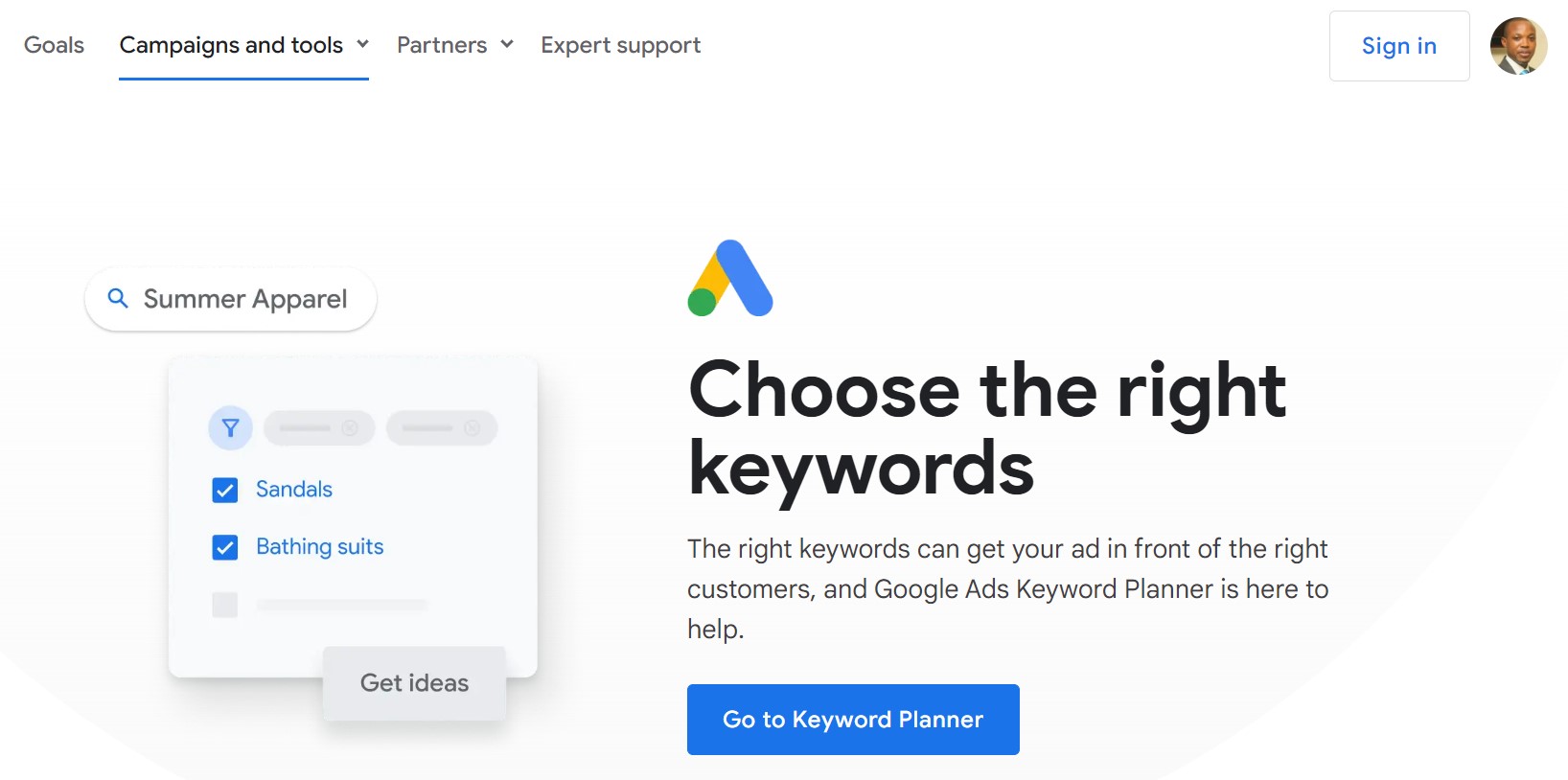 Google Keyword Planner